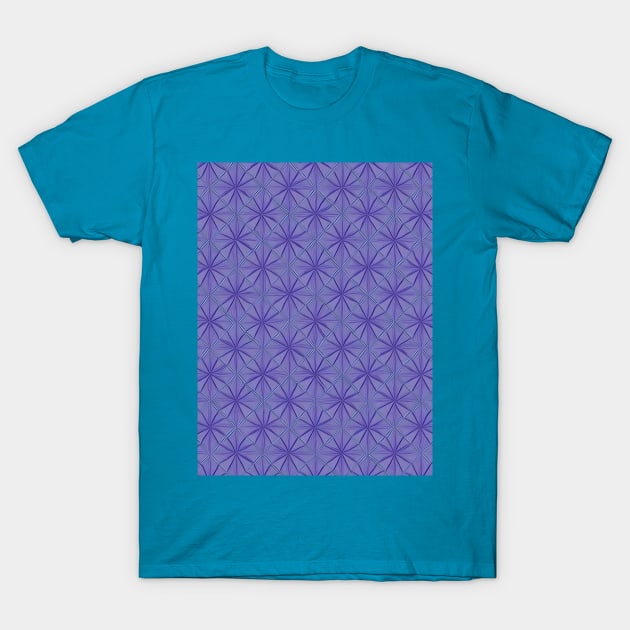 PURPLE DIAMOND DESIGN, DIAMOND PATTERN T-Shirt by ZARBIT